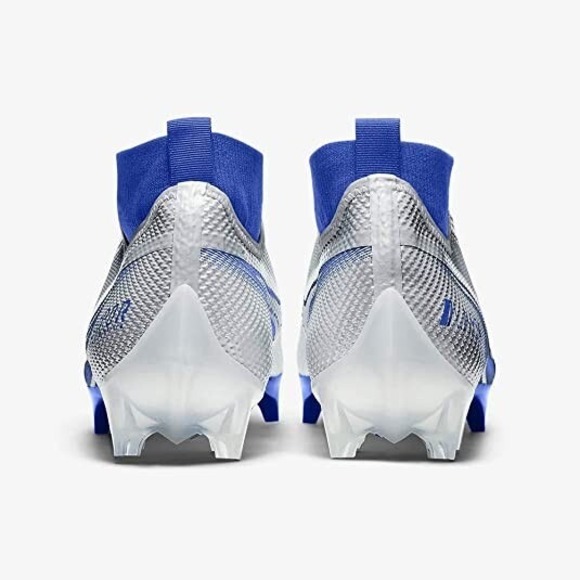 Nike Vapor Edge Pro 360 Football Cleats Silver Blue AO8277-010 Men\'s sz‎ 16 main image 4